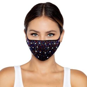 Leg Avenue Reusable Liberty Rhinestone Face Mask